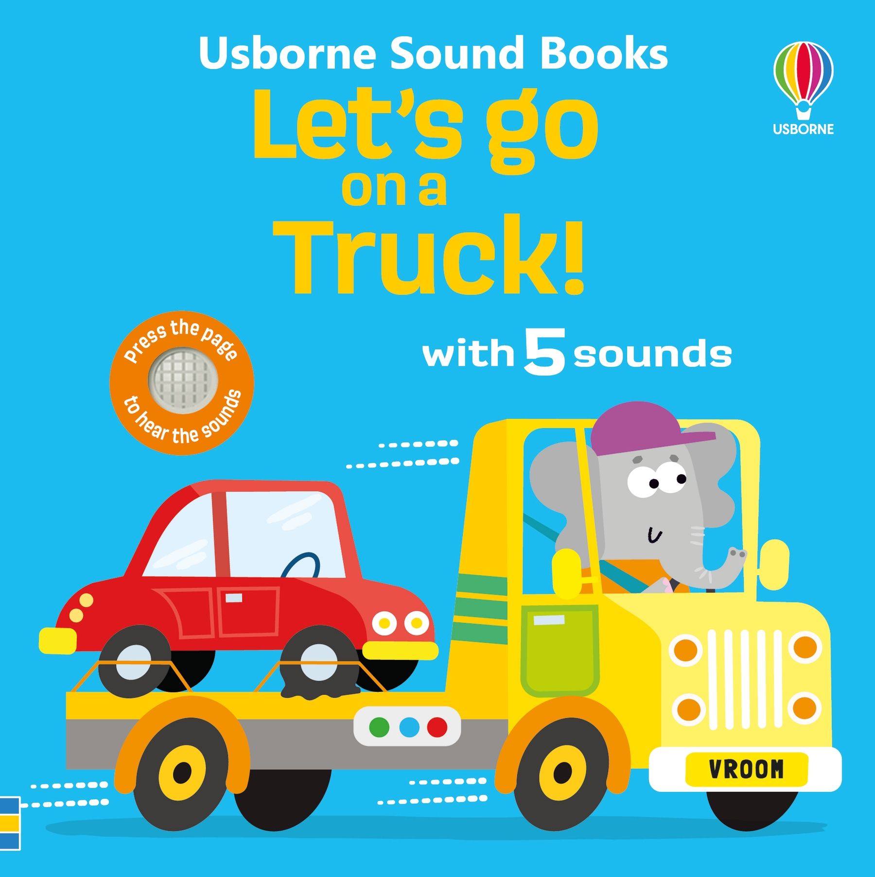 Usborne – Let's go on a Truck! – Carte cu sunete pentru copii 12+ luni – carte pentru copii Usborne, copertă