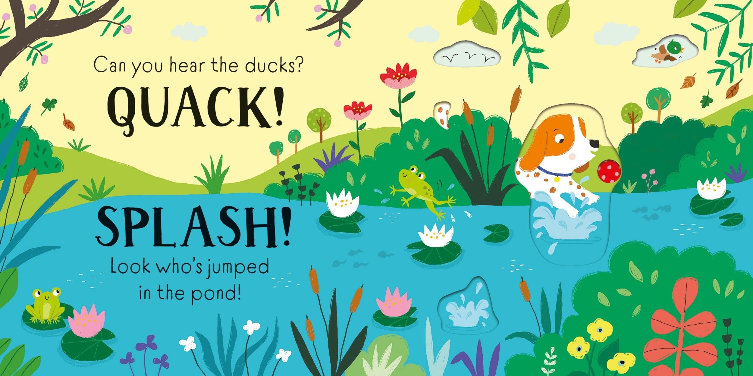 Usborne – Slider Sound Books Woof! – Carte cu sunete pentru copii 6+ luni – carte pentru copii Usborne, preview pagini