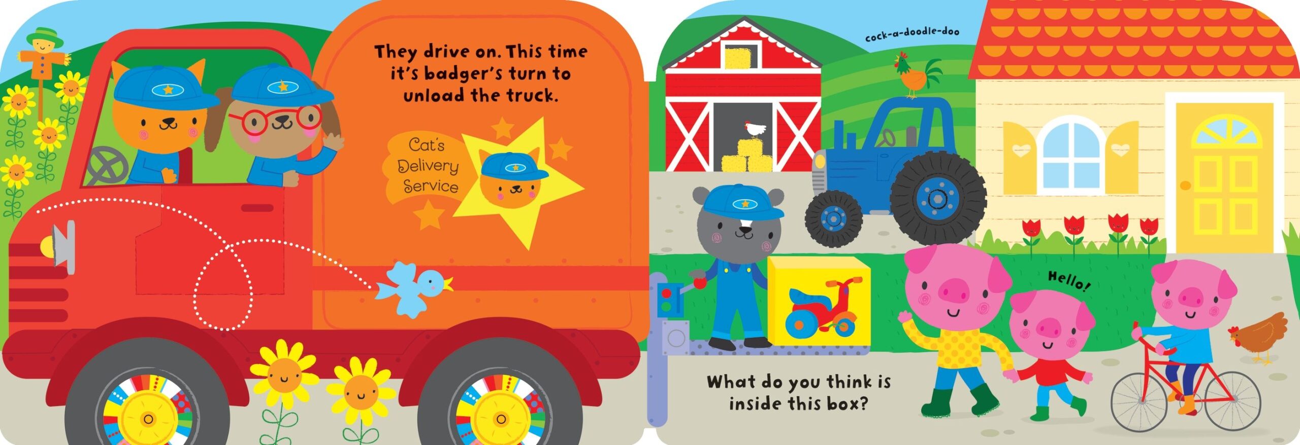 Usborne – Baby's Very First Truck Book – Carte pentru copii 12+ luni – carte pentru copii Usborne, pagini interior ilustrate