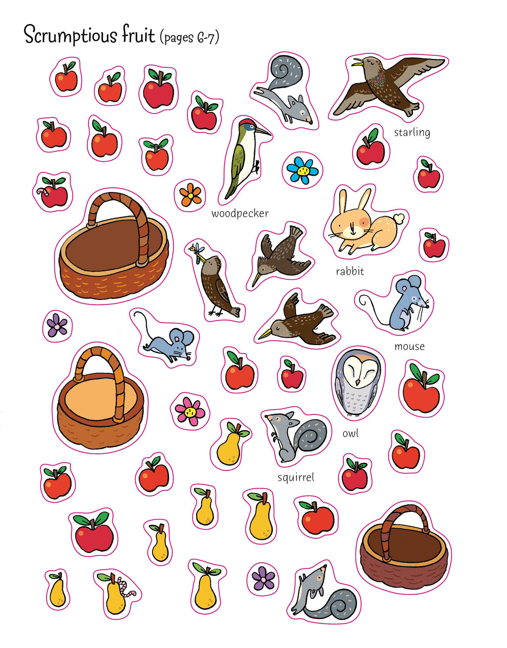Usborne – First Sticker Book Garden – Carte cu stickere pentru copii 3+ ani – carte pentru copii Usborne, preview pagini