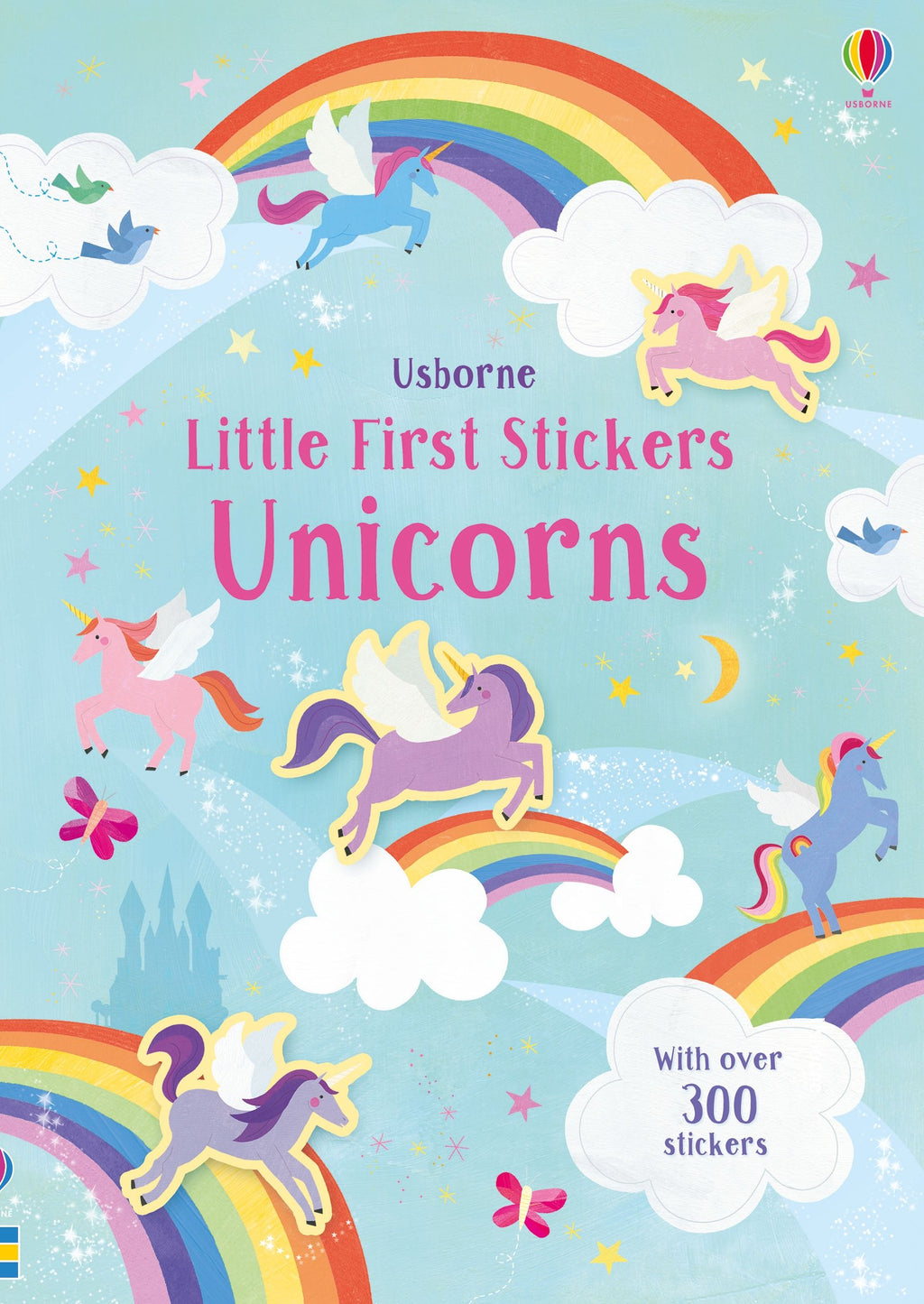 Usborne – Little First Stickers Unicorns – Carte cu stickere pentru copii 3+ ani – carte pentru copii Usborne, copertă