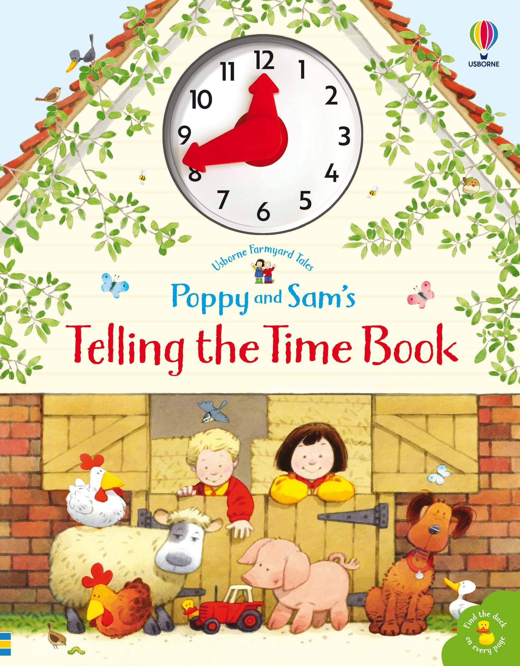 Usborne – Poppy and Sam's Telling the Time Book – Carte pentru copii 4+ ani – carte pentru copii Usborne, copertă