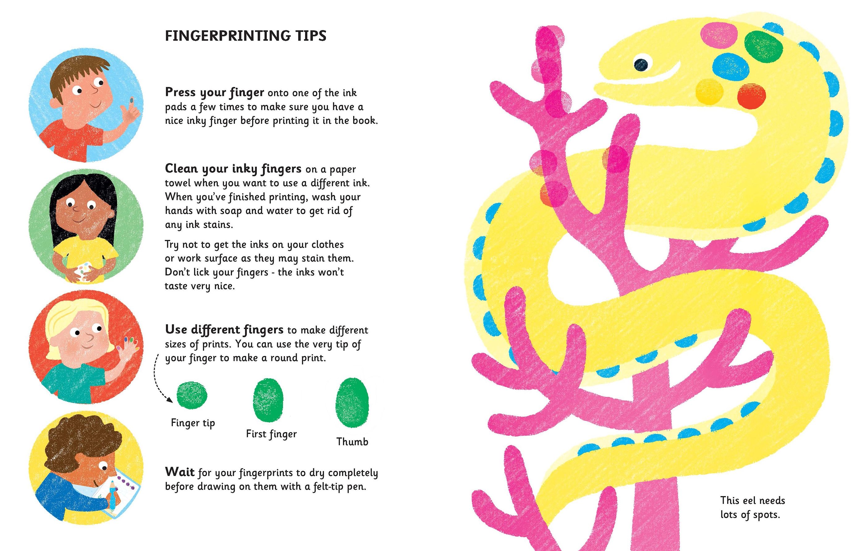Usborne – Fingerprint Activities Under the Sea – Carte pentru copii 6+ ani – carte pentru copii Usborne, pagini interior ilustrate