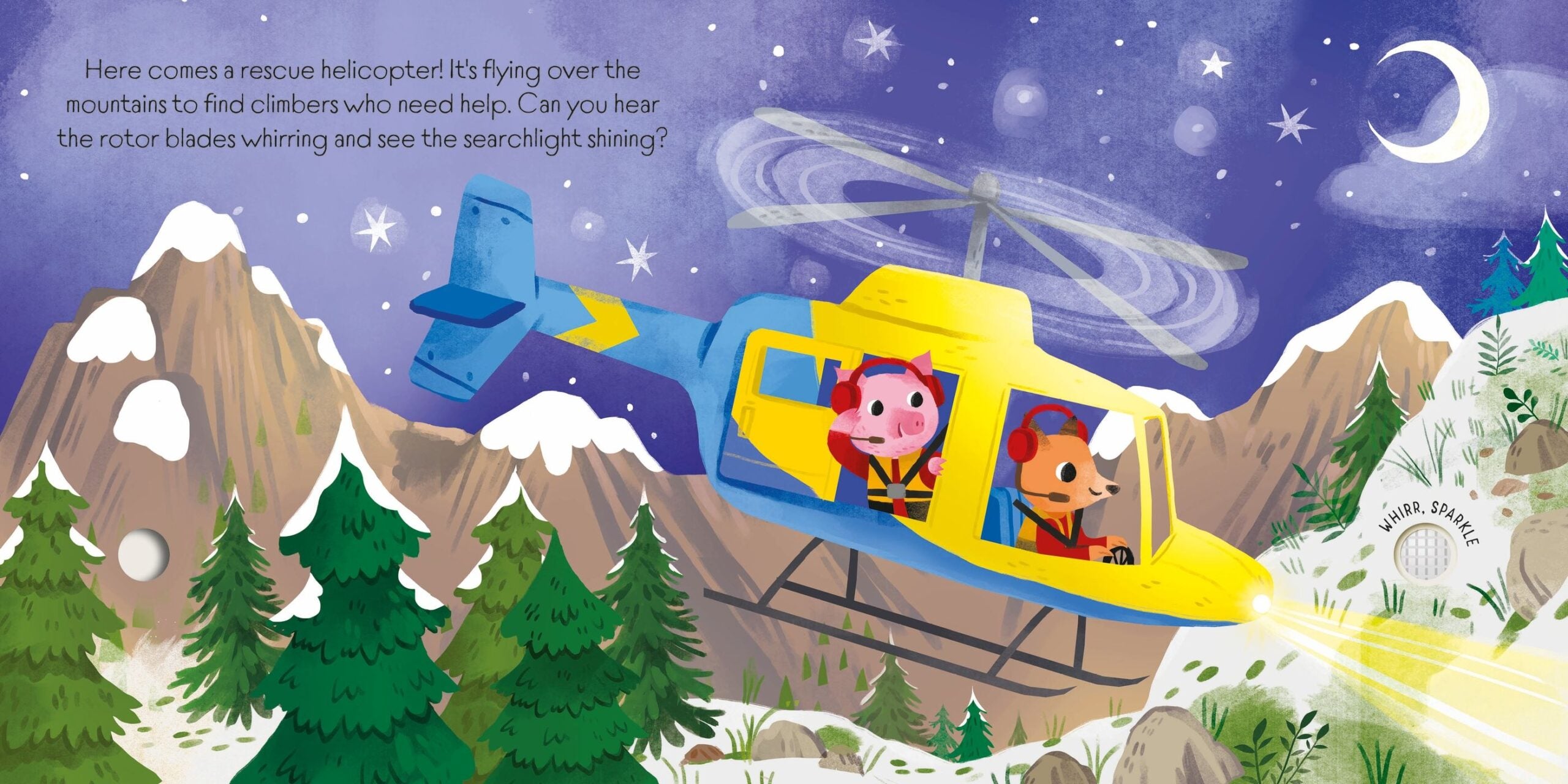 Usborne – Lights and Sounds Emergency Vehicles – Carte pentru copii 6+ luni – carte pentru copii Usborne, preview pagini