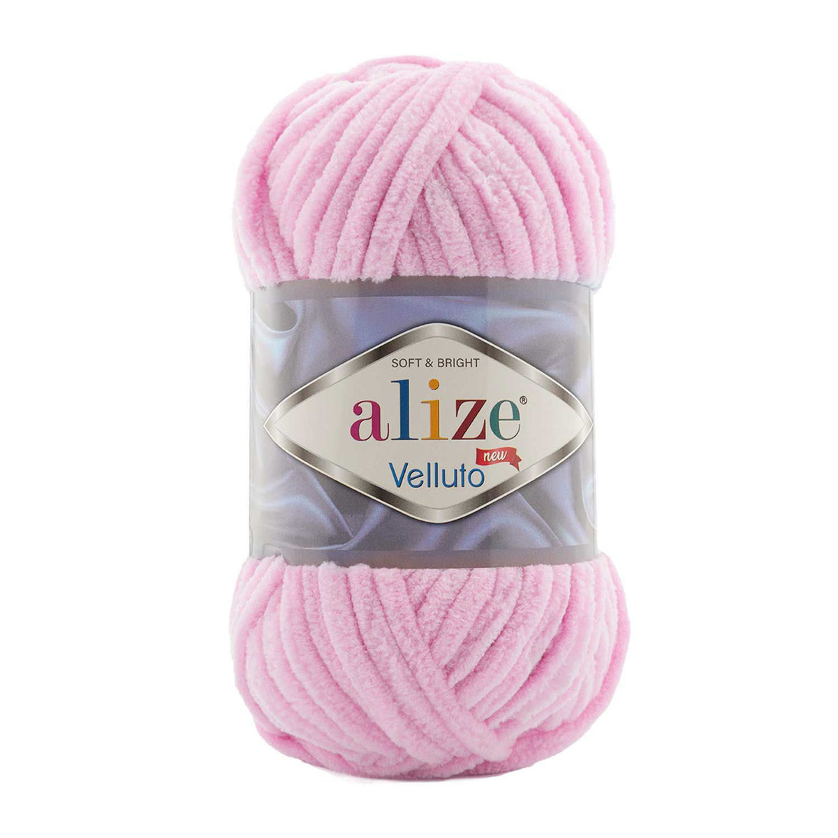 Ghem Alize Velluto 31, roz bebeluș, fir catifelat de 100 g