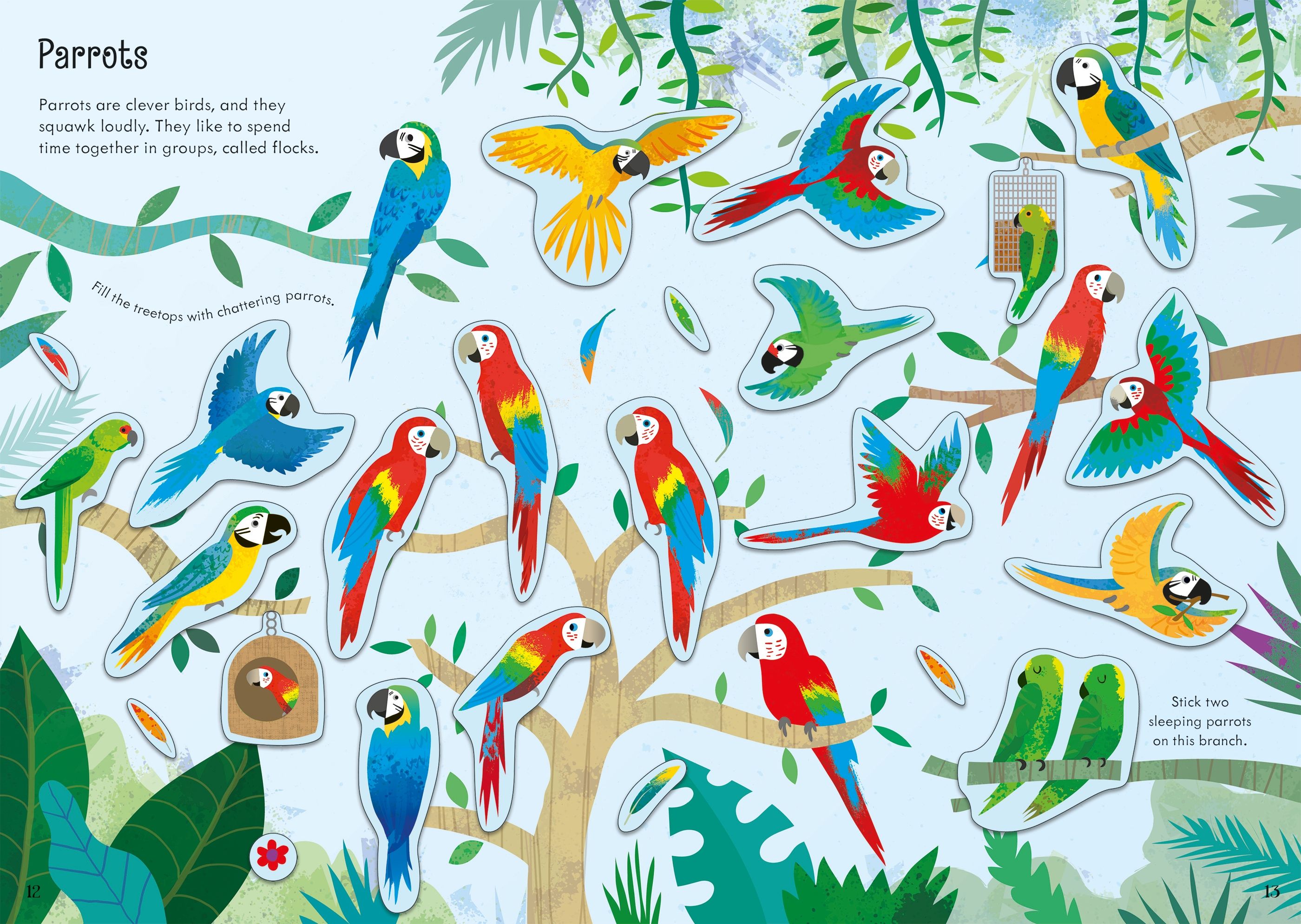 Usborne – Little First Stickers Zoo – Carte cu stickere pentru copii 3+ ani – carte pentru copii Usborne, preview pagini