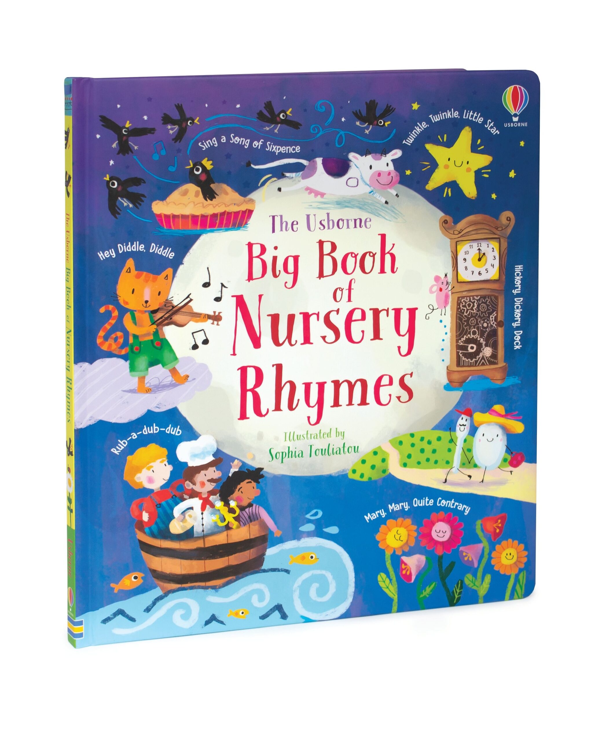 Usborne – Big Book of Nursery Rhymes – Carte pentru copii 2+ ani – carte pentru copii Usborne, pagini interior ilustrate