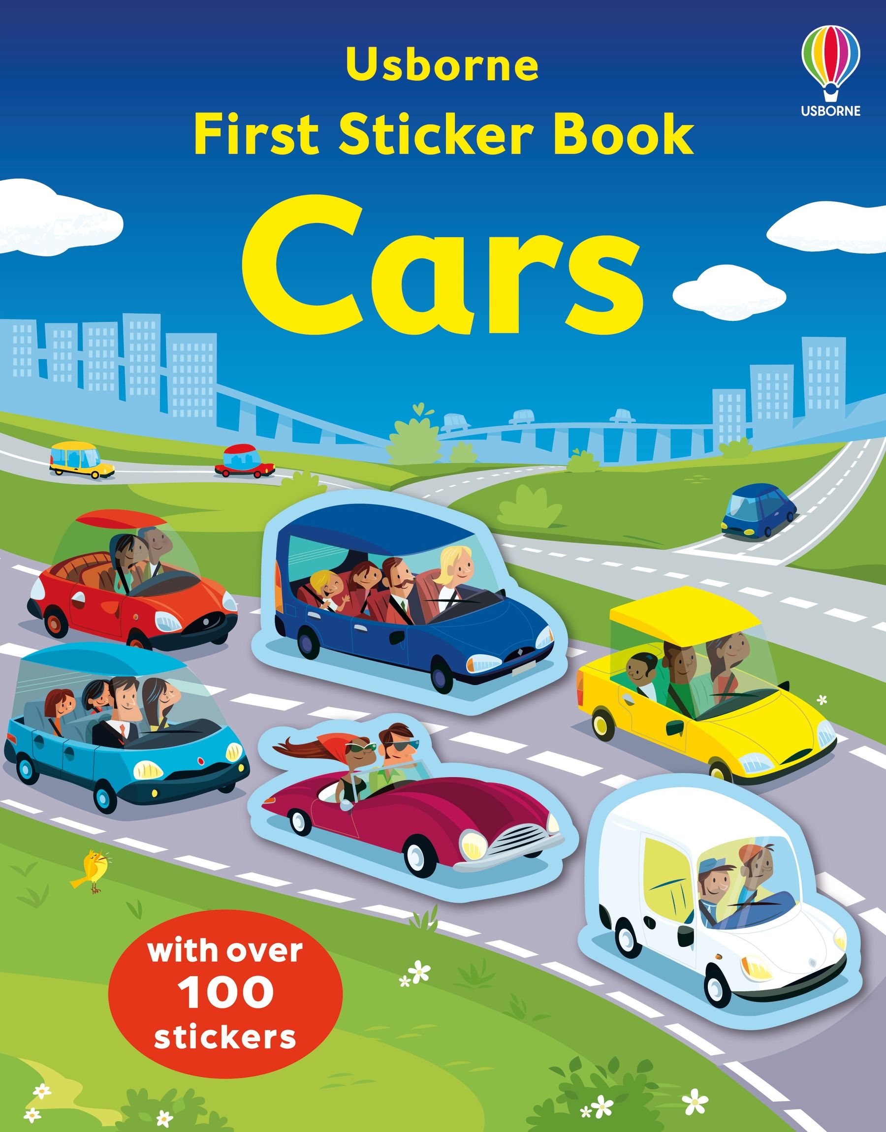 Usborne – First Sticker Book Cars – Carte cu stickere pentru copii 3+ ani – carte pentru copii Usborne, copertă
