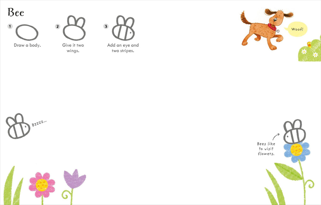 Usborne – Poppy and Sam's Step-by-Step Drawing Book – Carte pentru copii 4+ ani – carte pentru copii Usborne, preview pagini