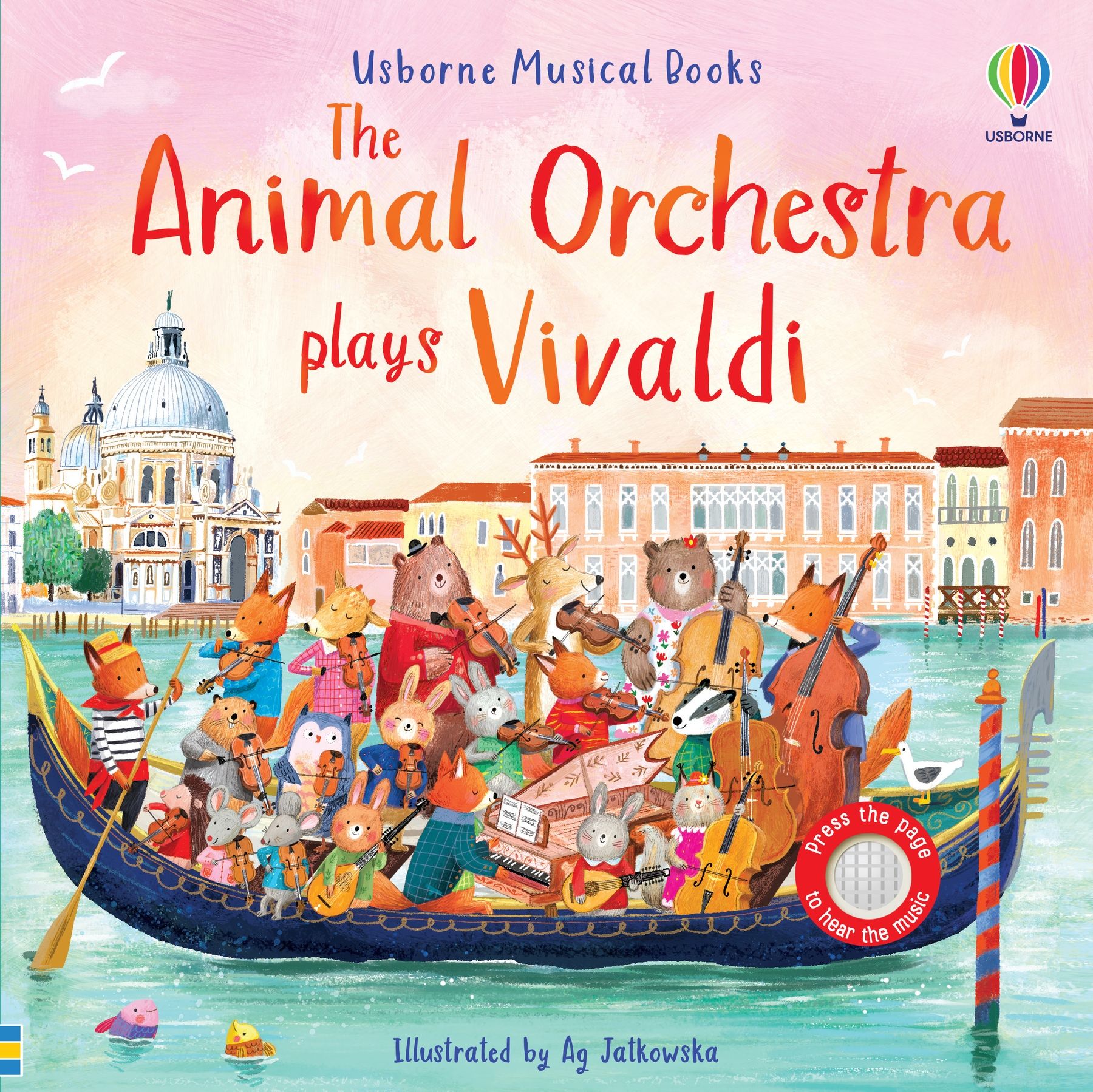 Usborne – The Animal Orchestra Plays Vivaldi – Carte pentru copii 6+ luni – carte pentru copii Usborne, copertă