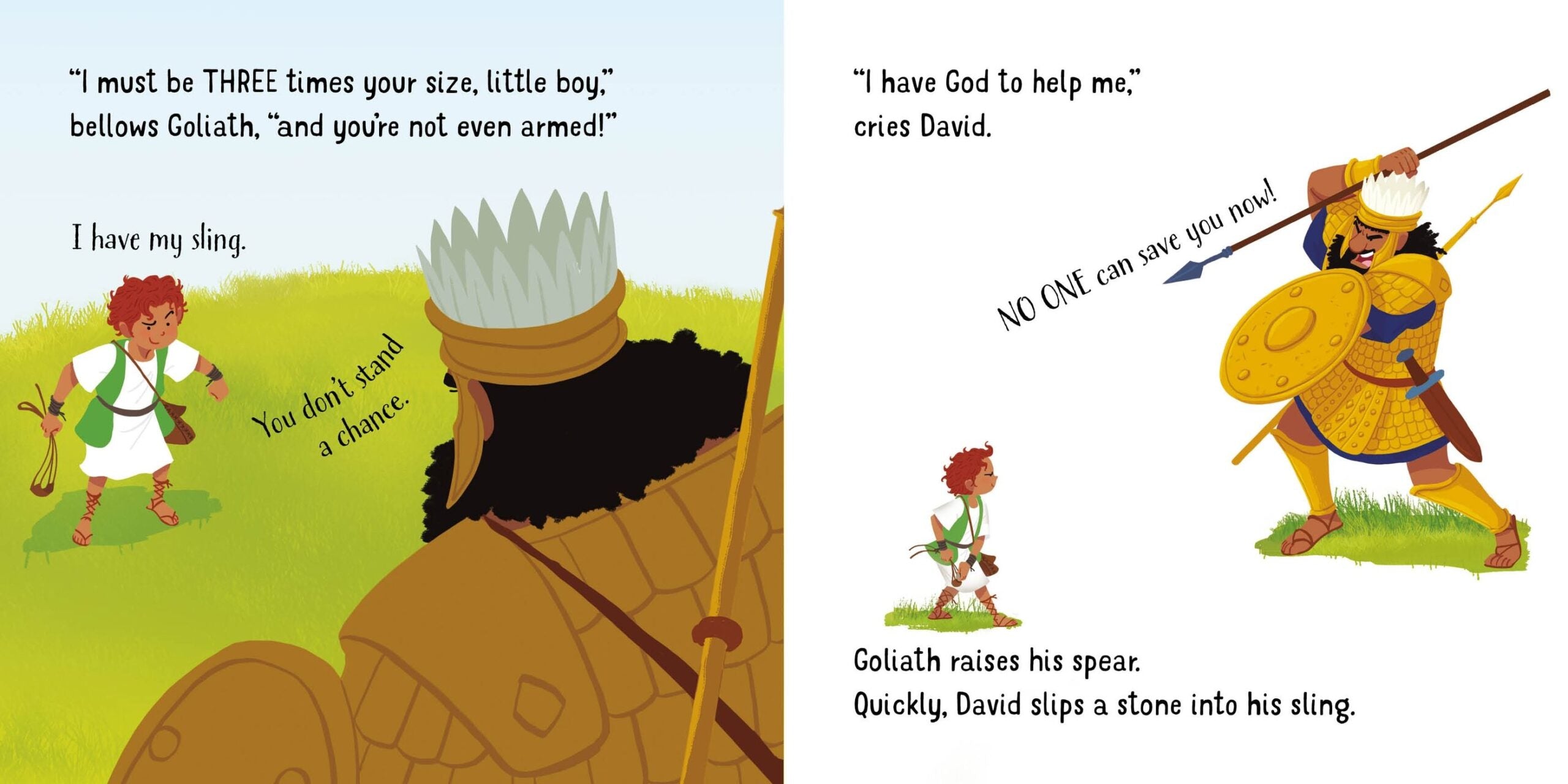 Usborne – David and Goliath – Carte pentru copii 18+ luni – carte pentru copii Usborne, preview pagini