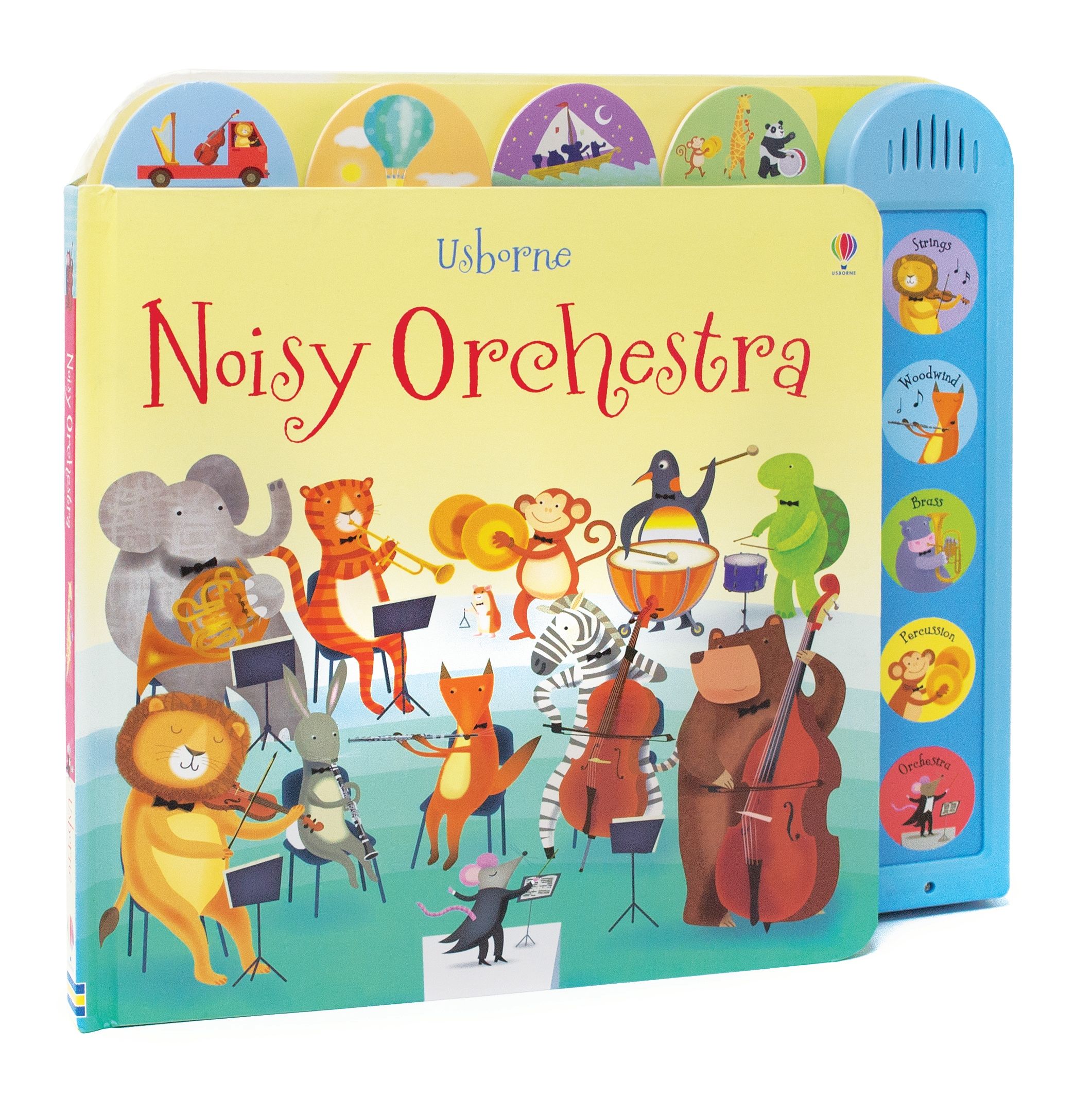 Usborne – Noisy Orchestra – Carte cu sunete pentru copii 3+ ani – carte pentru copii Usborne, pagini interior ilustrate