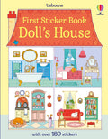 Usborne – First Sticker Book Doll's House – Carte cu stickere pentru copii 3+ ani – carte pentru copii Usborne, copertă