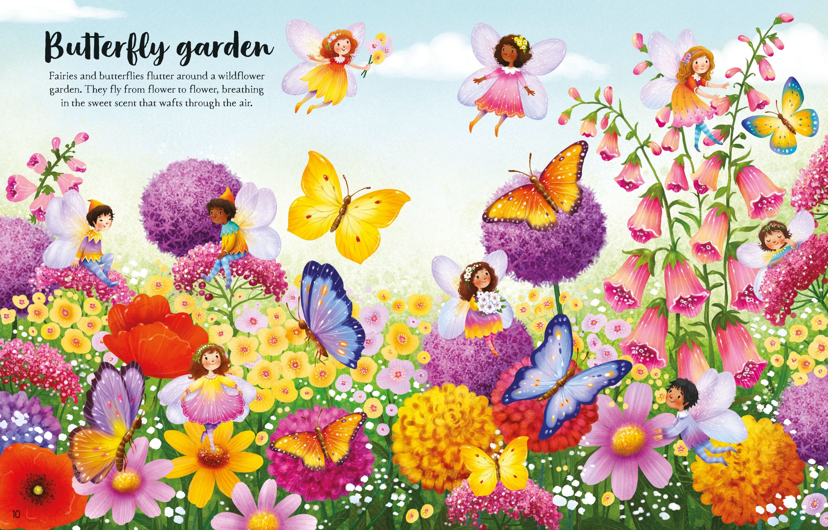 Usborne – Fairies, Pixies and Elves Sticker Book – Carte cu stickere pentru copii 5+ ani – carte pentru copii Usborne, preview pagini