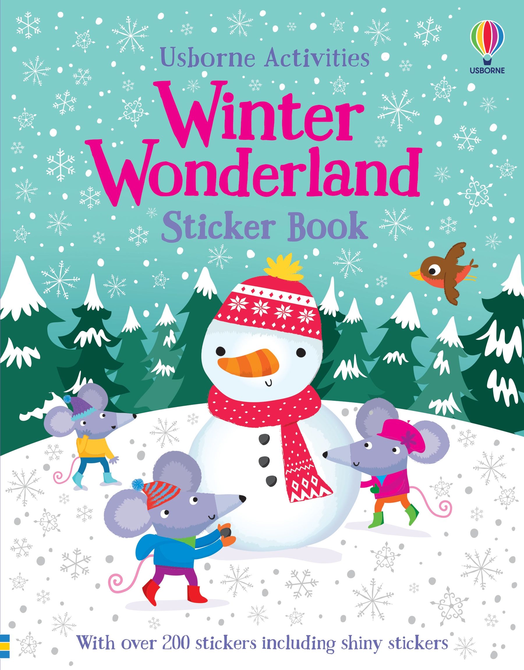 Usborne – Winter Wonderland Sticker Book – Carte cu stickere pentru copii 5+ ani – carte pentru copii Usborne, copertă