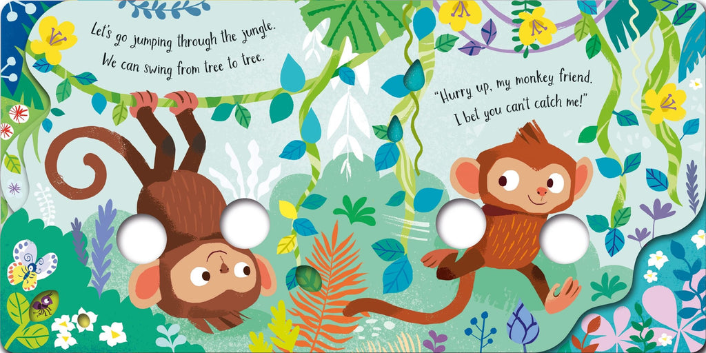 Usborne – Fingerwiggly Monkeys – Carte pentru copii 10+ luni – carte pentru copii Usborne, preview pagini