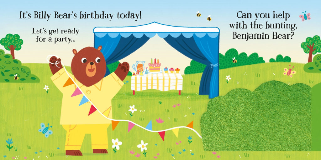 Usborne – Party time for baby bears – Carte pentru copii 6+ luni – carte pentru copii Usborne, pagini interior ilustrate