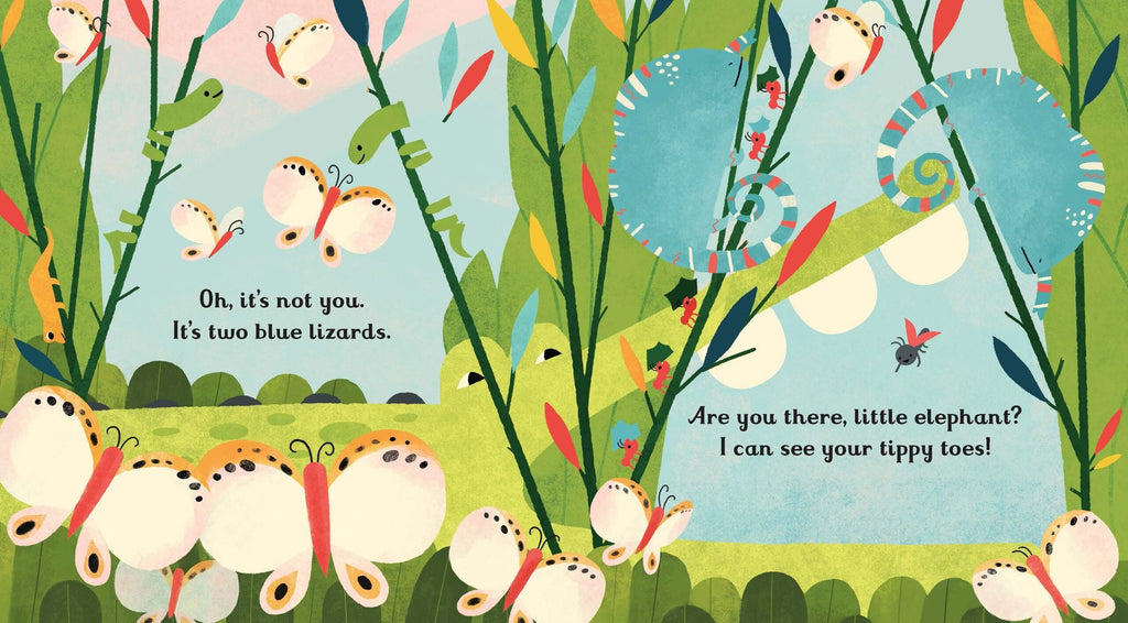 Usborne – Are you there Little Elephant? – Carte pentru copii 6+ luni – carte pentru copii Usborne, detalii conținut