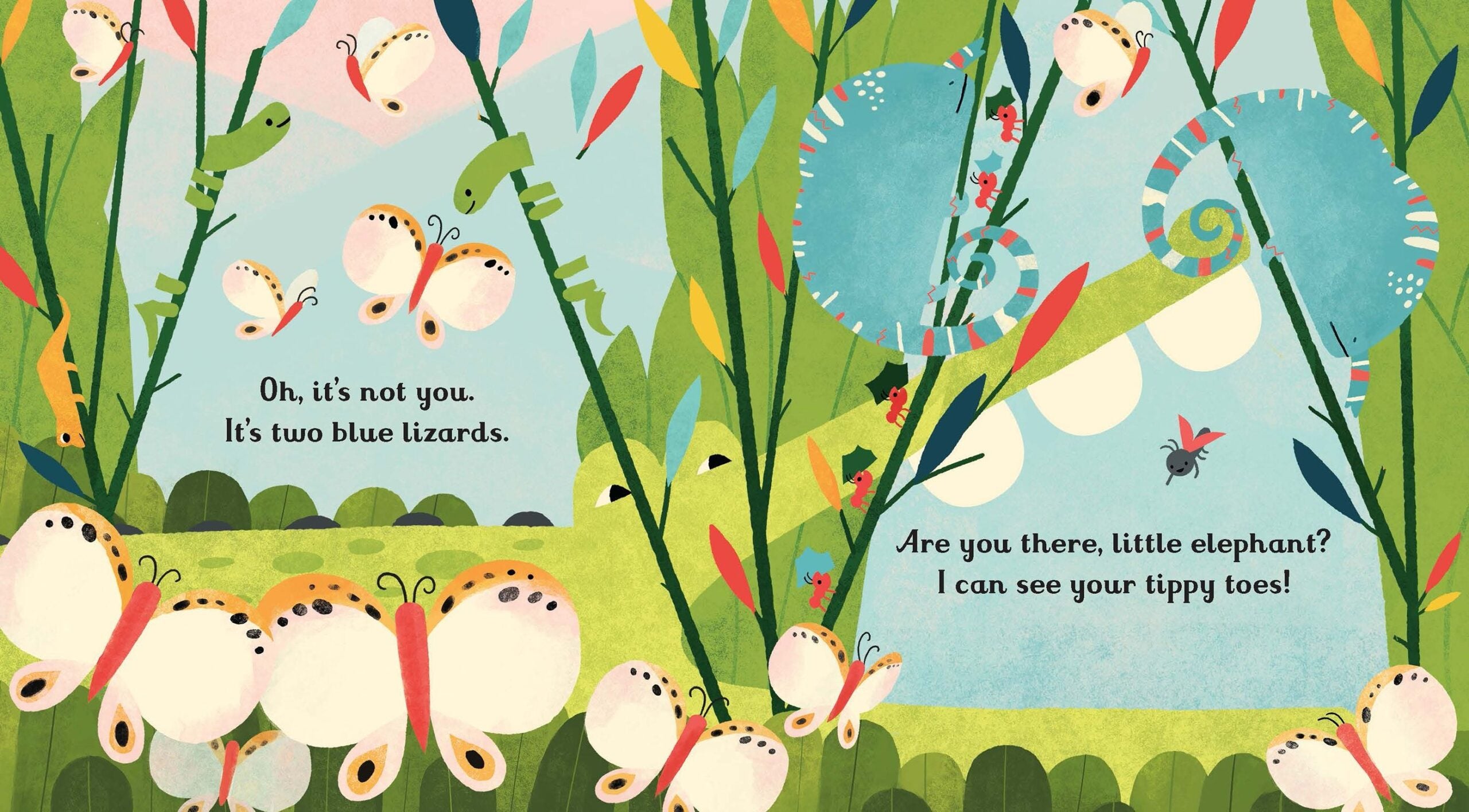 Usborne – Are you there Little Elephant? – Carte pentru copii 6+ luni – carte pentru copii Usborne, detalii conținut