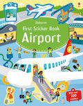Usborne – First Sticker Book Airport – Carte cu stickere pentru copii 3+ ani – carte pentru copii Usborne, copertă