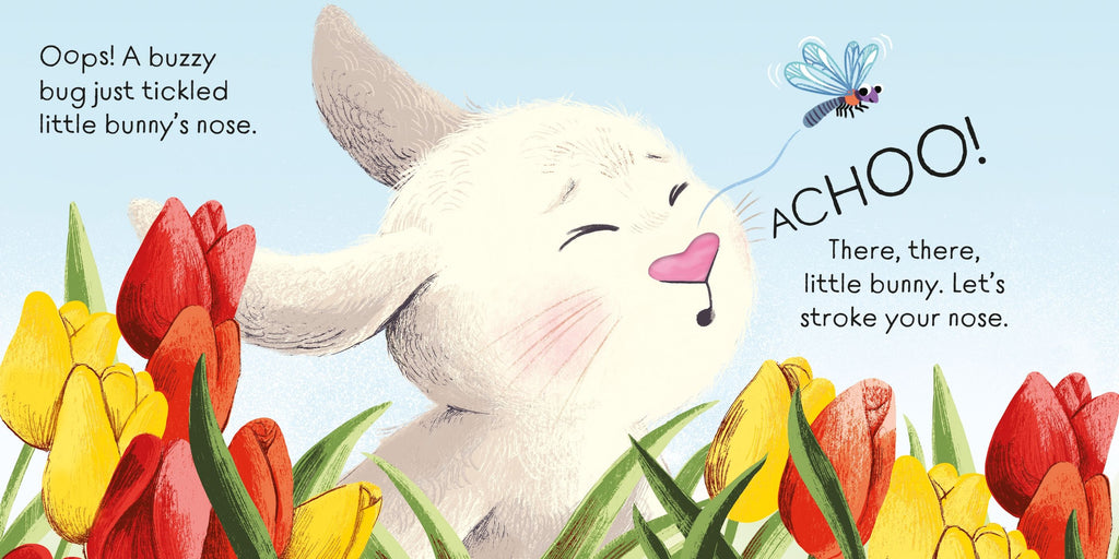Usborne – There There Little Bunny – Carte pentru copii 6+ luni – carte pentru copii Usborne, pagini interior ilustrate