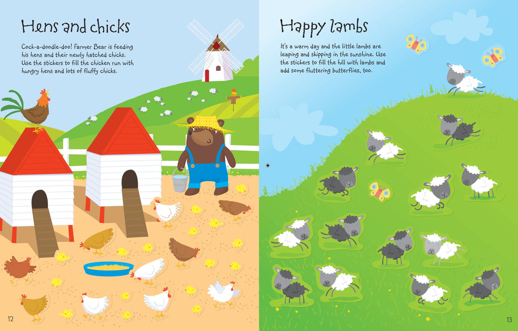 Usborne – Easter Sticker Book – Carte cu stickere pentru copii 5+ ani – carte pentru copii Usborne, preview pagini