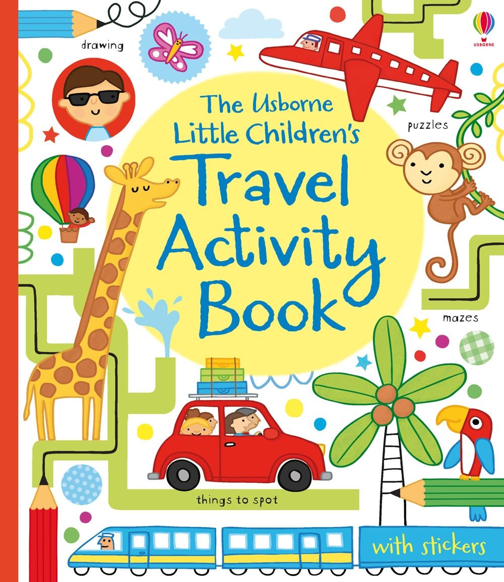 Usborne – Little Children's Travel Activity Book – Carte de activități pentru copii 4+ ani – carte pentru copii Usborne, copertă