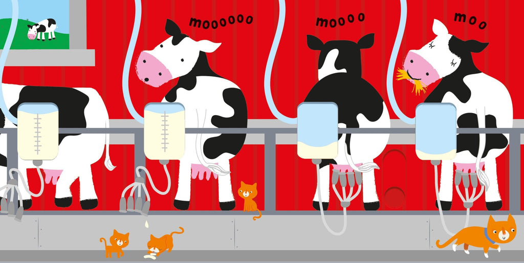 Usborne – Slide and See Farm – Carte pentru copii 6+ luni – carte pentru copii Usborne, pagini interior ilustrate
