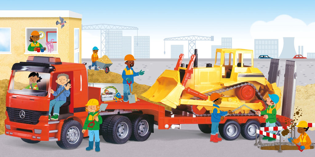 Usborne – Lift and Look Trucks – Carte cu clapete pentru copii 12+ luni – carte pentru copii Usborne, preview pagini