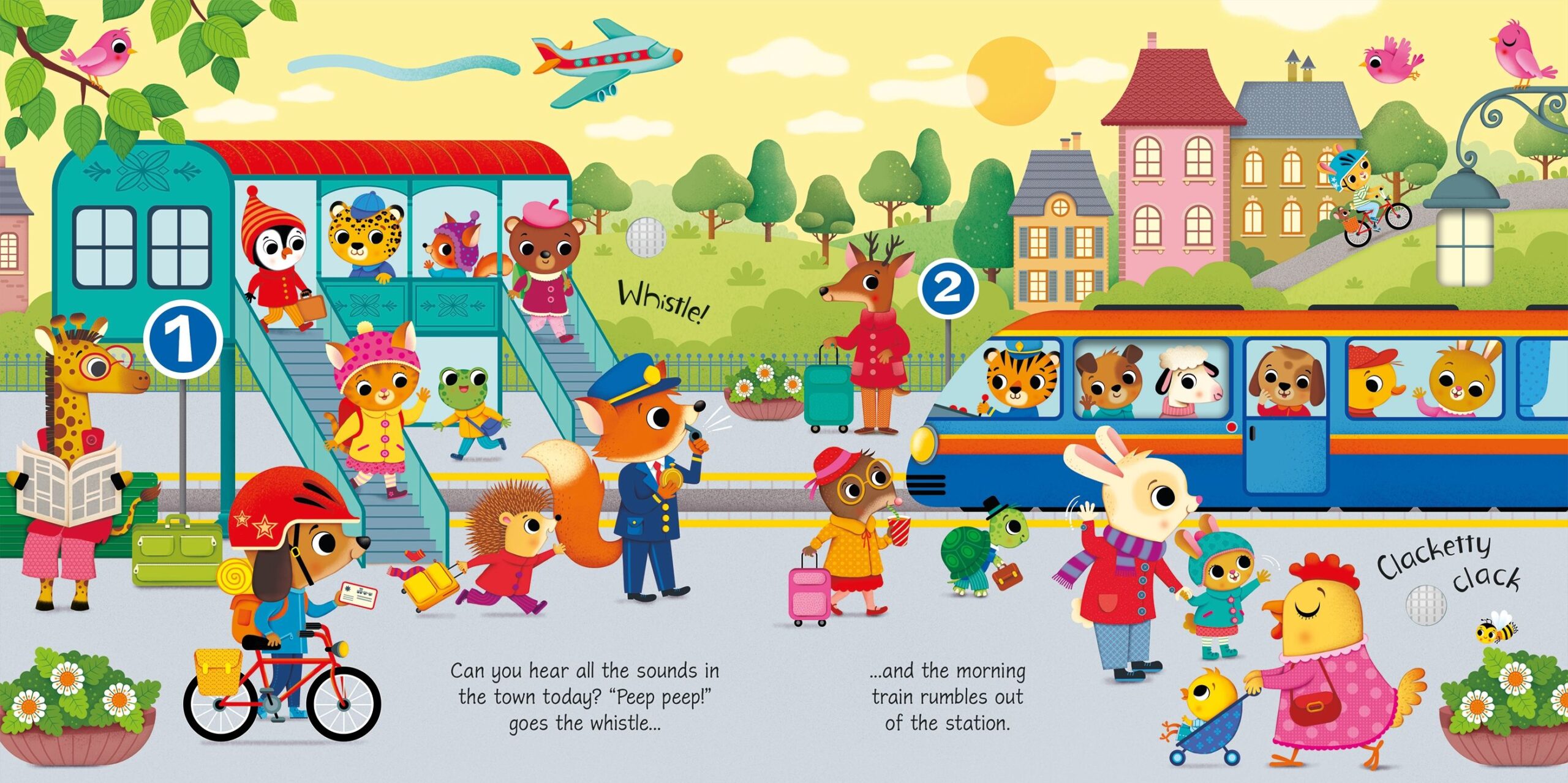 Usborne – Things That Go Sound Book – Carte cu sunete pentru copii 12+ luni – carte pentru copii Usborne, detalii conținut cu sunete