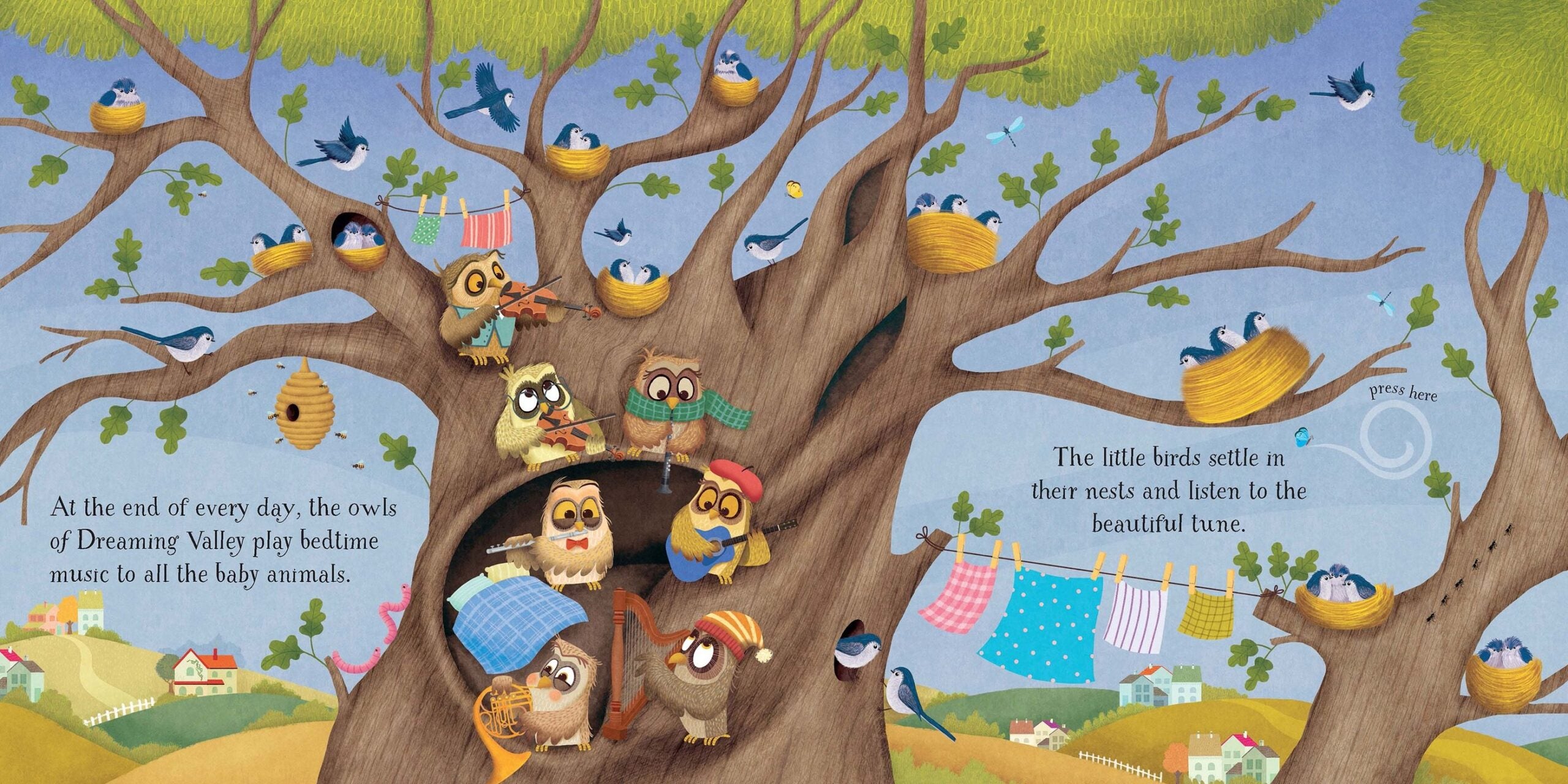 Usborne – Baby's Bedtime Music Book – Carte pentru copii 0+ luni – carte pentru copii Usborne, detalii conținut