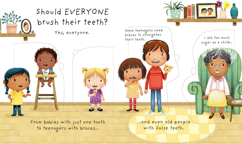 Usborne – Very First Questions and Answers Why Should I Brush My Teeth? – Carte pentru copii 3+ ani – carte pentru copii Usborne, preview pagini