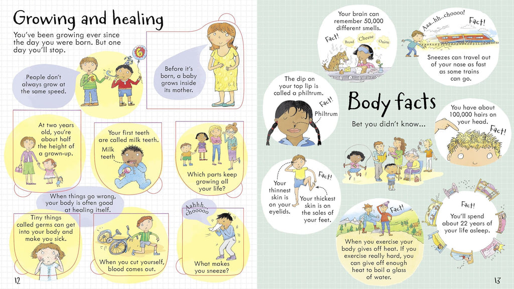 Usborne – Look Inside Your Body – Carte pentru copii 5+ ani – carte pentru copii Usborne, preview pagini