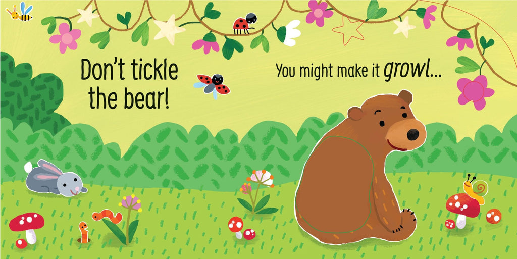 Usborne – Don't Tickle the Bear! – Carte cu sunete pentru copii 6+ luni – carte pentru copii Usborne, preview pagini