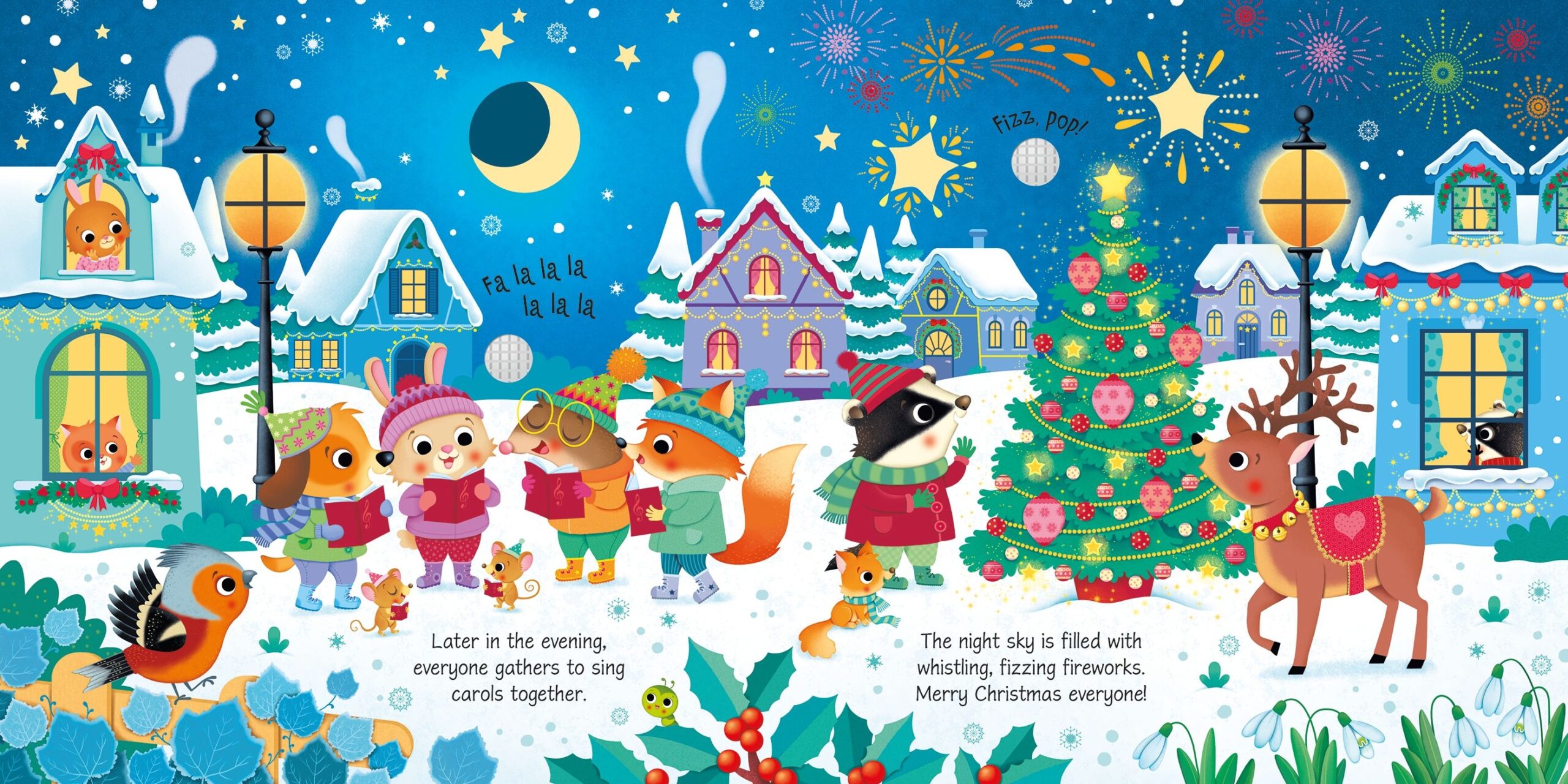 Usborne – Winter Wonderland Sound Book – Carte cu sunete pentru copii 3+ ani – carte pentru copii Usborne, preview pagini