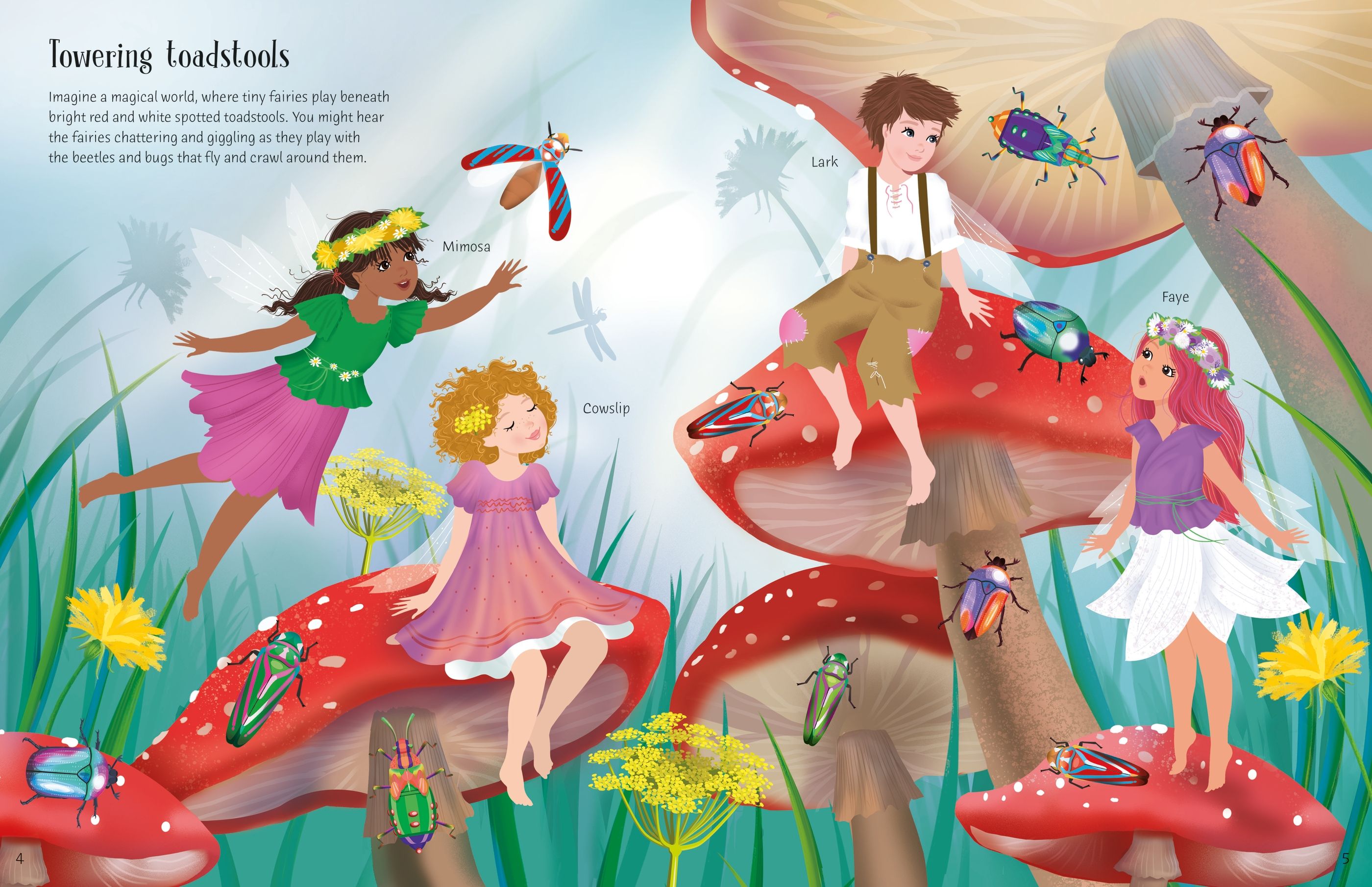 Usborne – Sticker Dolly Dressing Magical Kingdom – Carte cu stickere pentru copii 5+ ani – carte pentru copii Usborne, pagini interior ilustrate