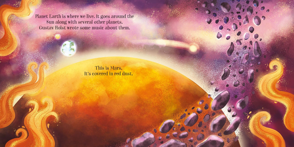 Usborne – The Planets – Carte cu sunete pentru copii 3+ ani – carte pentru copii Usborne, detalii conținut
