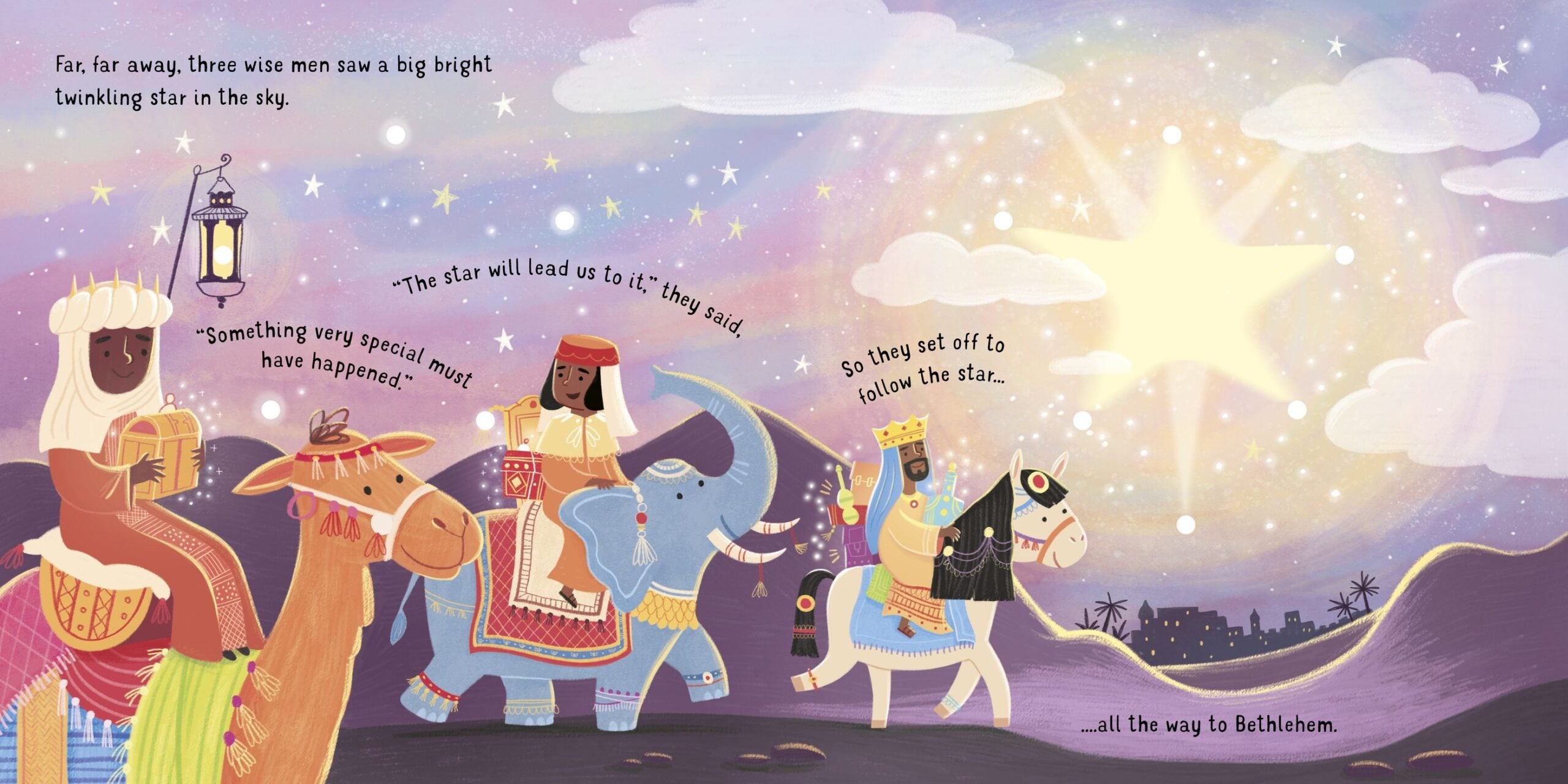 Usborne – The Twinkly Twinkly Nativity Book – Carte pentru copii 12+ luni – carte pentru copii Usborne, preview pagini