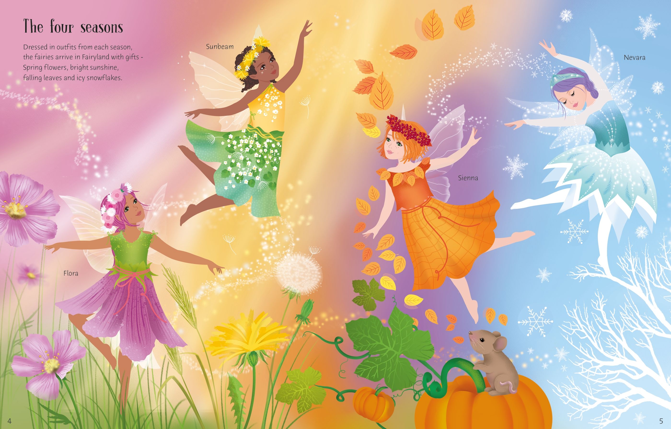 Usborne – Sticker Dolly Dressing Ballet Fairies – Carte cu stickere pentru copii 5+ ani – carte pentru copii Usborne, detalii conținut cu abțibilduri
