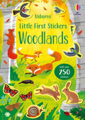 Usborne – Little First Stickers Woodlands – Carte cu stickere pentru copii 3+ ani – carte pentru copii Usborne, copertă