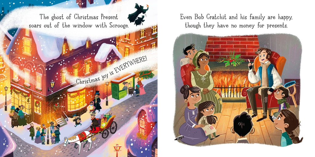 Usborne – Little Board Books: A Christmas Carol – Carte pentru copii 18+ luni – carte pentru copii Usborne, preview pagini