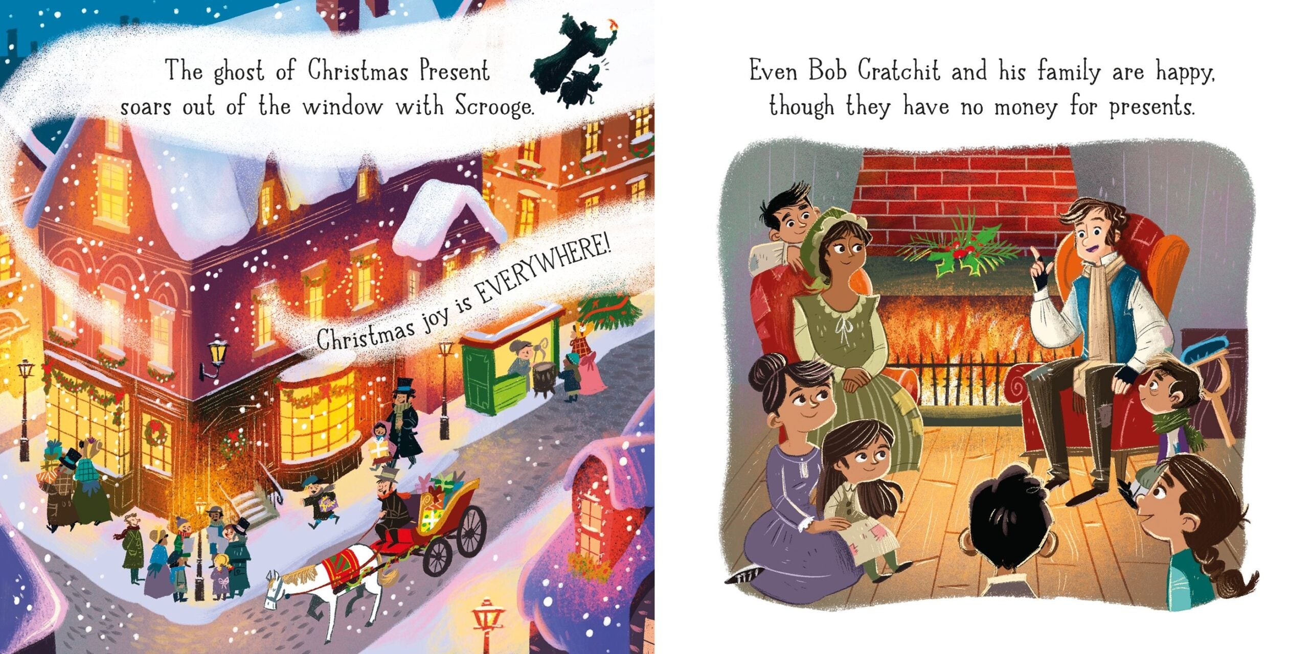 Usborne – Little Board Books: A Christmas Carol – Carte pentru copii 18+ luni – carte pentru copii Usborne, preview pagini