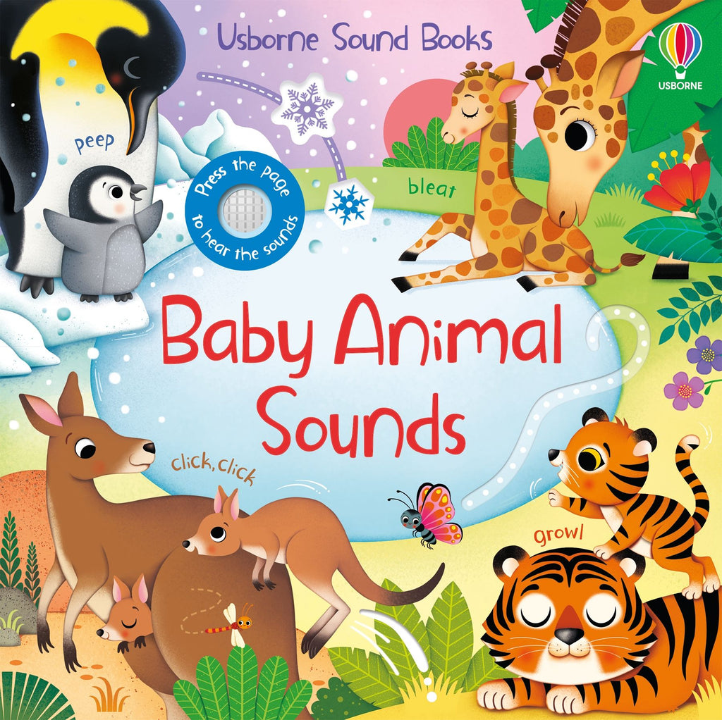 Usborne – Baby Animal Sounds – Carte cu sunete pentru copii 3+ ani – carte pentru copii Usborne, copertă