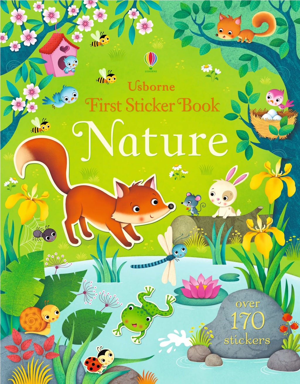 Usborne – First Sticker Book Nature – Carte cu stickere pentru copii 3+ ani – carte pentru copii Usborne, copertă