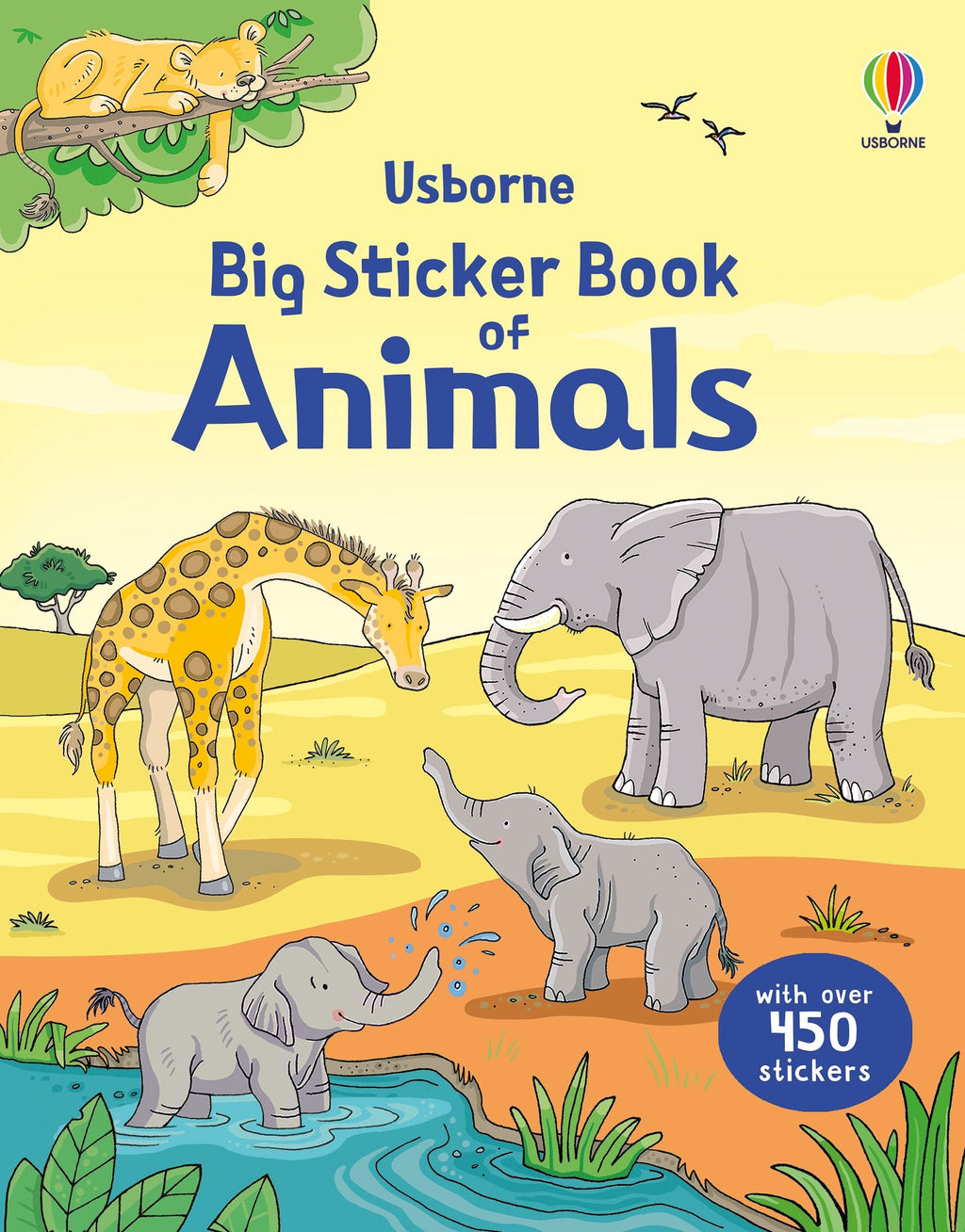 Usborne – Big Sticker Book of Animals – Carte cu stickere pentru copii 3+ ani – carte pentru copii Usborne, copertă
