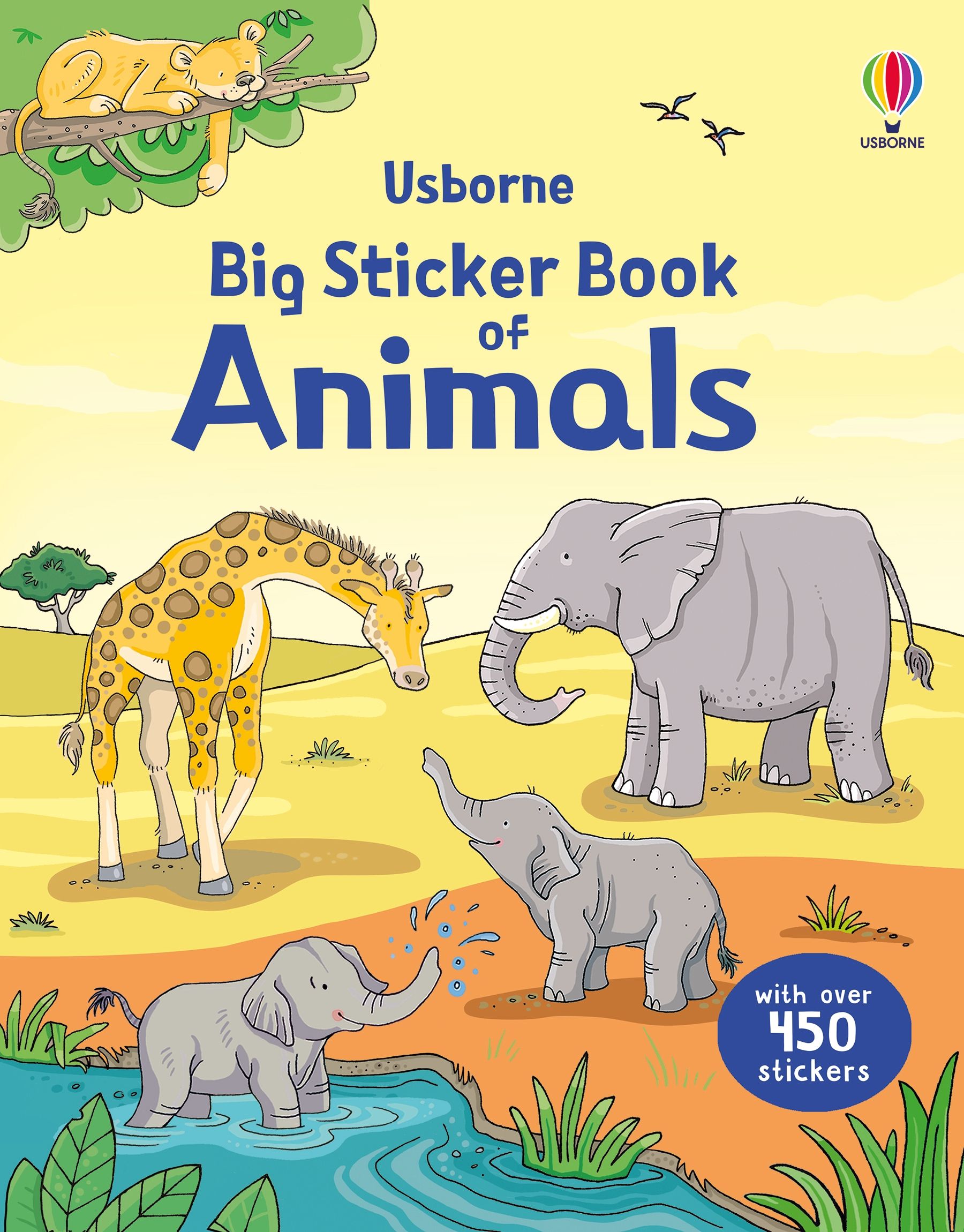 Usborne – Big Sticker Book of Animals – Carte cu stickere pentru copii 3+ ani – carte pentru copii Usborne, copertă