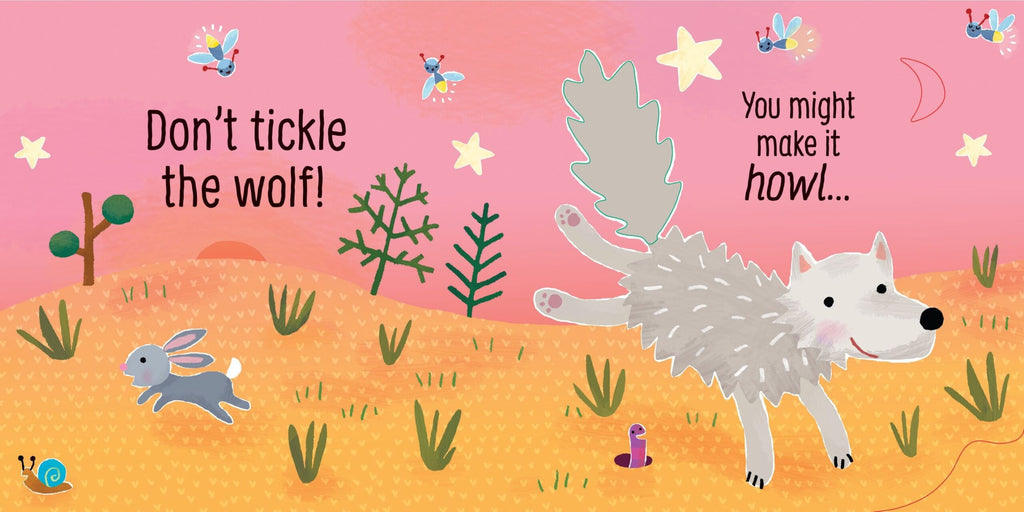 Usborne – Don't Tickle the Bear! – Carte cu sunete pentru copii 6+ luni – carte pentru copii Usborne, pagini interior ilustrate