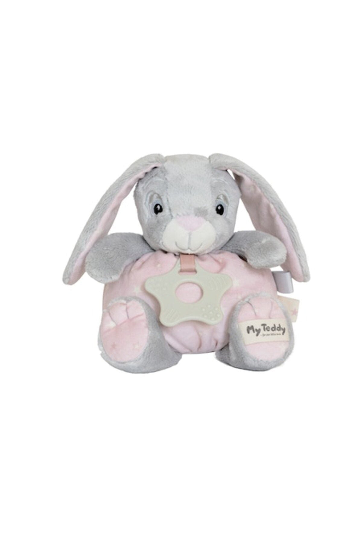 My Teddy Iepuraș de pluș zornăitor roz NSPP image 0