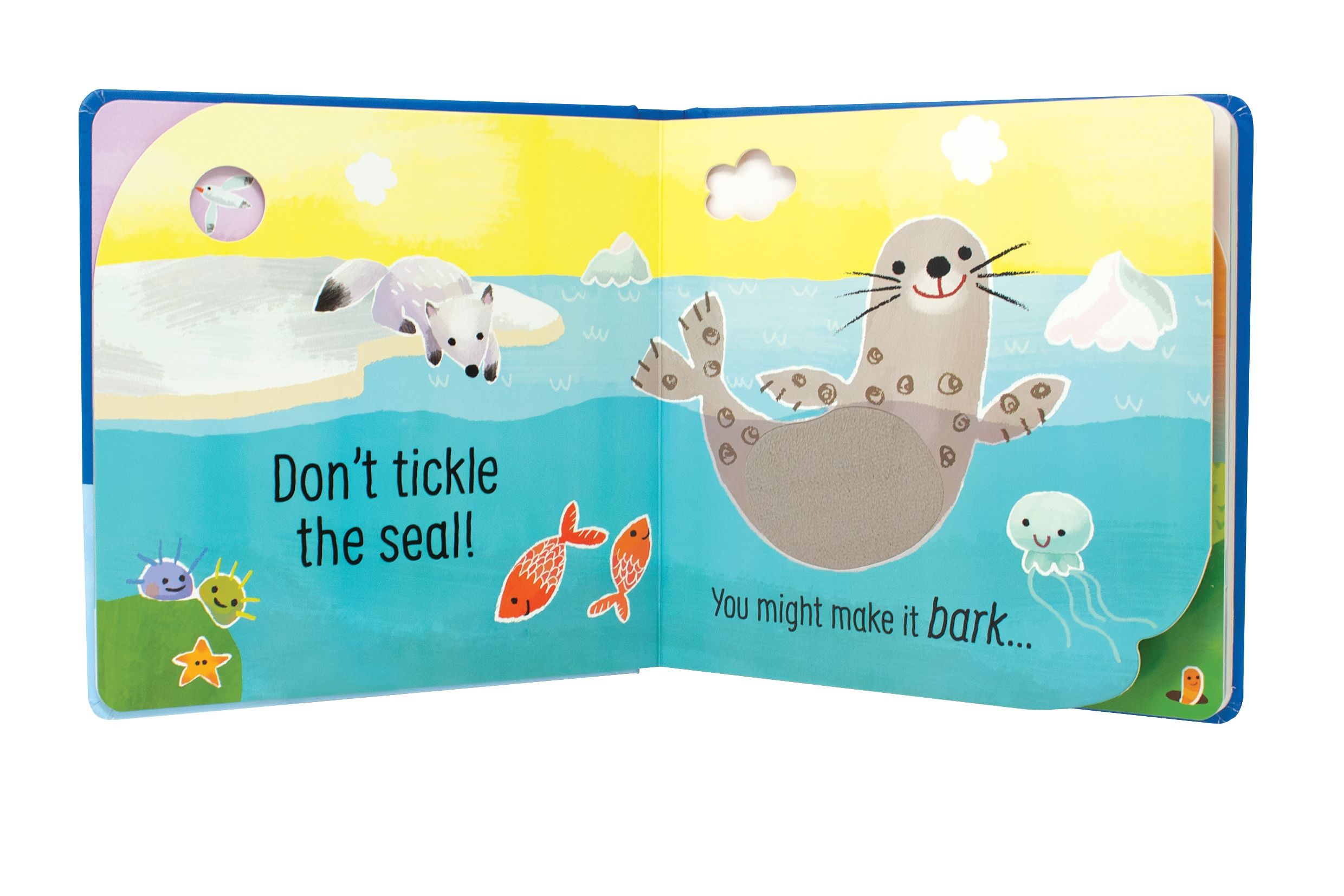 Usborne – Don't Tickle the Polar Bear! – Carte cu sunete pentru copii 6+ luni – carte pentru copii Usborne, pagini interior ilustrate