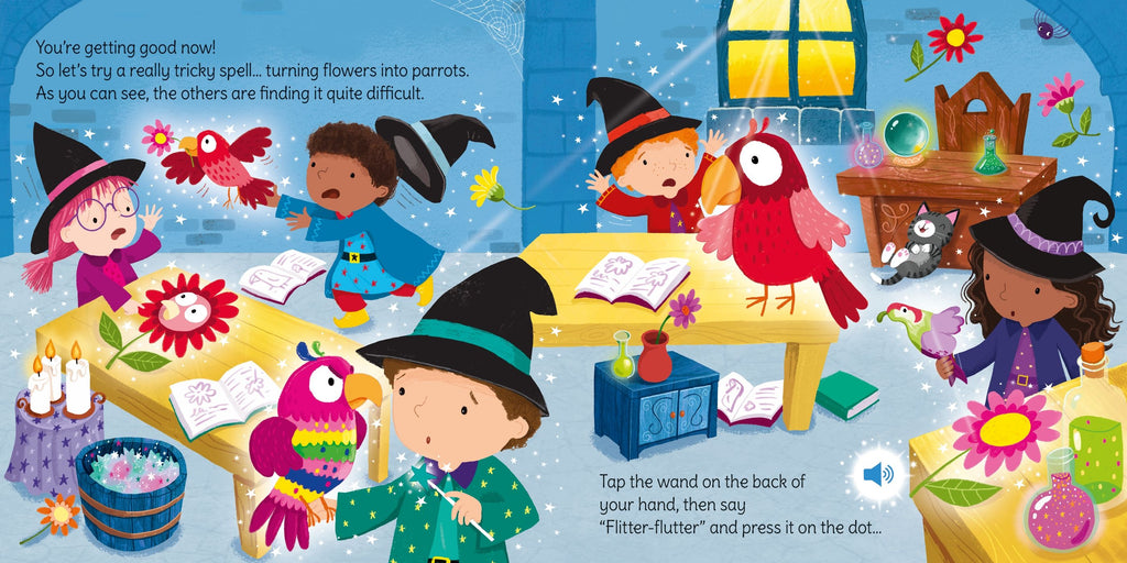 Usborne – Wand Books: Wizard Magic – Carte pentru copii 3+ ani – carte pentru copii Usborne, detalii conținut